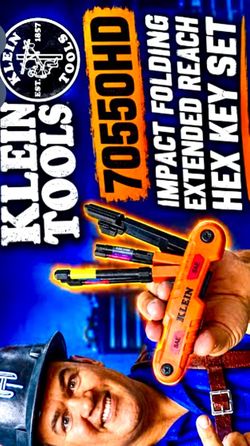 Klein Tools 70550HD Impact Folding Hex Key Set