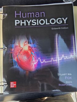 Human Physiology Textbook 16th Edition