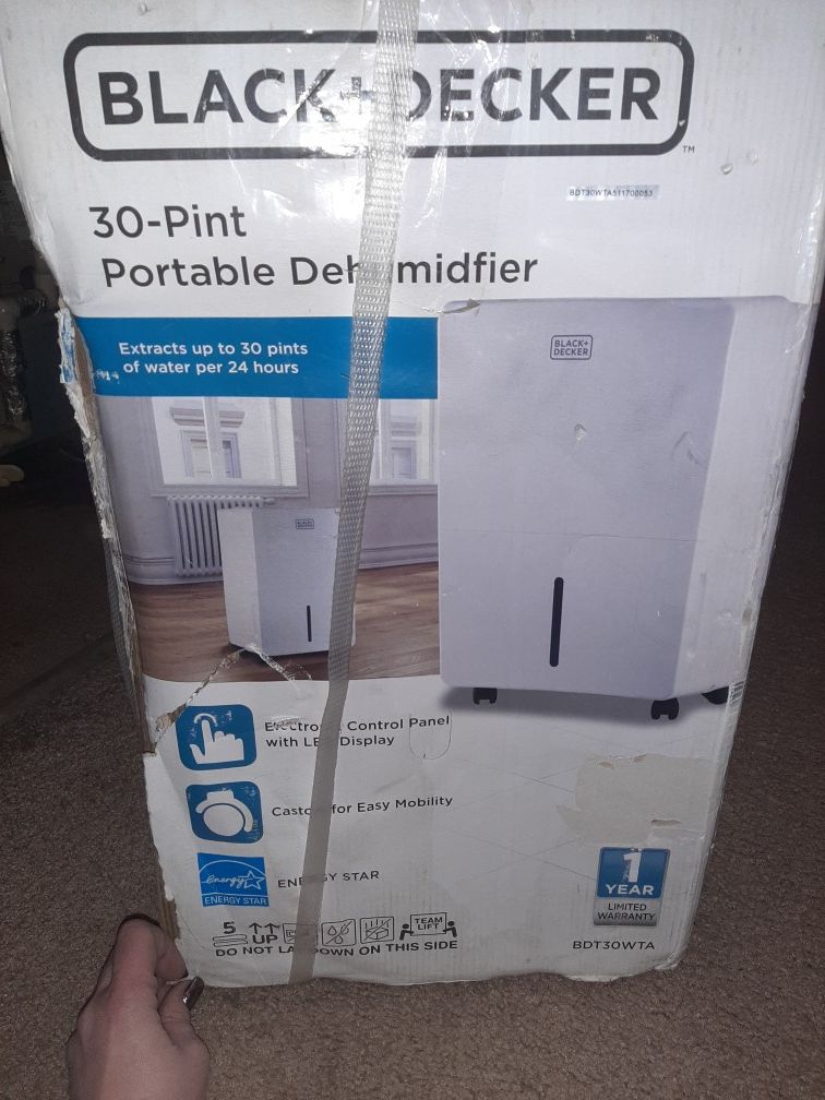 Black and Decker dehumidifier