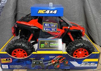 New Bright (1:5) RZR XP Pro Battery Remote Control Red Polaris ATV, 60805-2R Child Tween