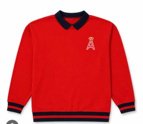 LA Angels Throwback Collard Crewneck
