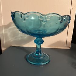 Blue glass fish vintage