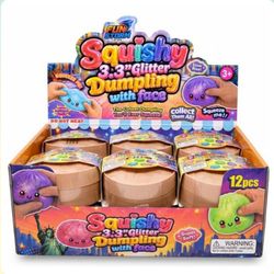 Squishy 3.3 gliter Dumpling with Face 2x$15