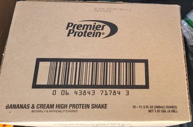 12 Pack PREMIER PROTEIN BANANAS AND CREAM