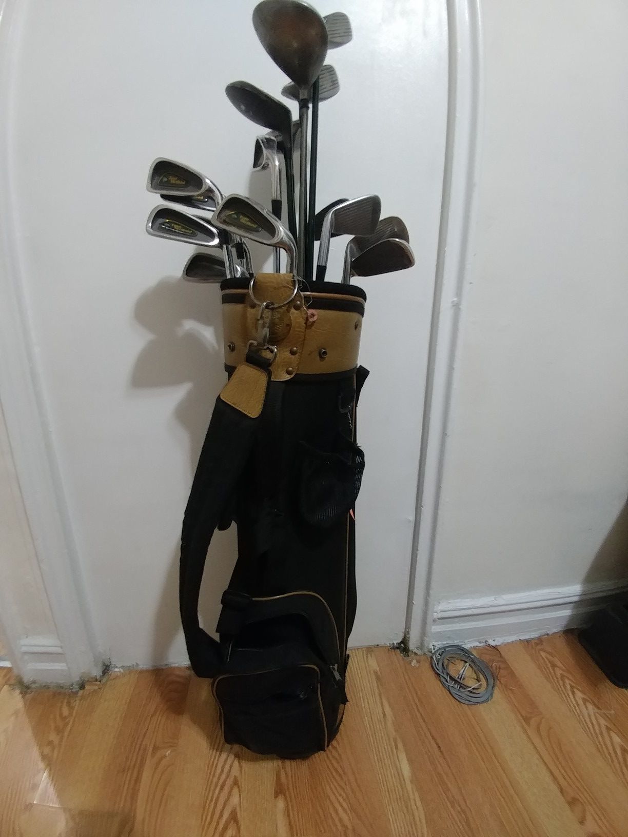 Golf Clubs and Carrying Bag