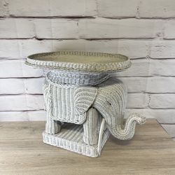 Elephant Wicker Table 