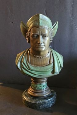 Christopher Columbus 500th Years Anniversary Bronze Bust