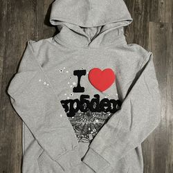 Sp5der souvenir hoodie “Heather Grey”