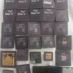 Rare Computer Gold Cpu's
