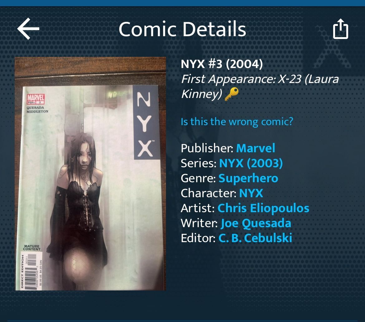 NYX #3 Comic Book