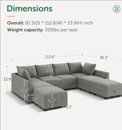 Modular sectional couch