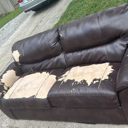 Leather Couch 