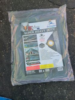 8ft × 10ft Super Heavy Duty Grey Tarp