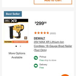  Dewalt Finish Nailer 18ga