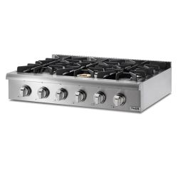 Thor Kitchen 36-in 6 Burners Stainless Steel Gas Cooktop