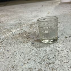 Small Glass Candle Holder
