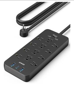 New Anker Power Strip with 2100J Surge Protector, Outlet Extender, 20W, 12 AC
5ft Extension Cord (2-available) located in yucaipa