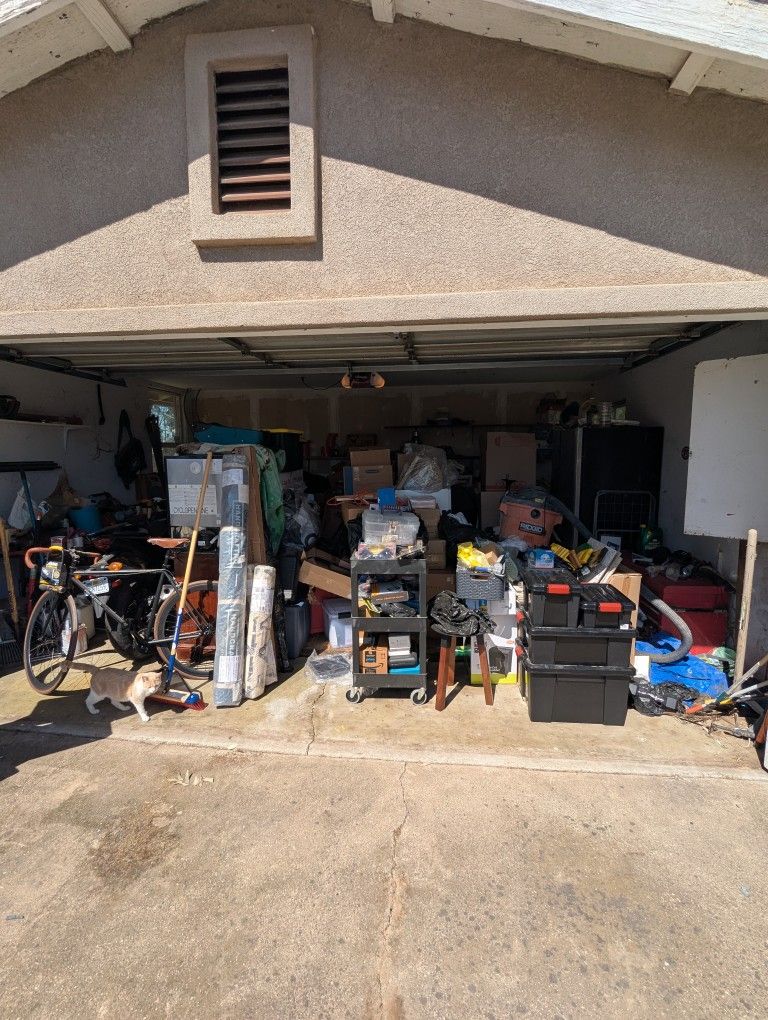 Selling Contents Of Garage (Except Motorcycle And Water Heater)