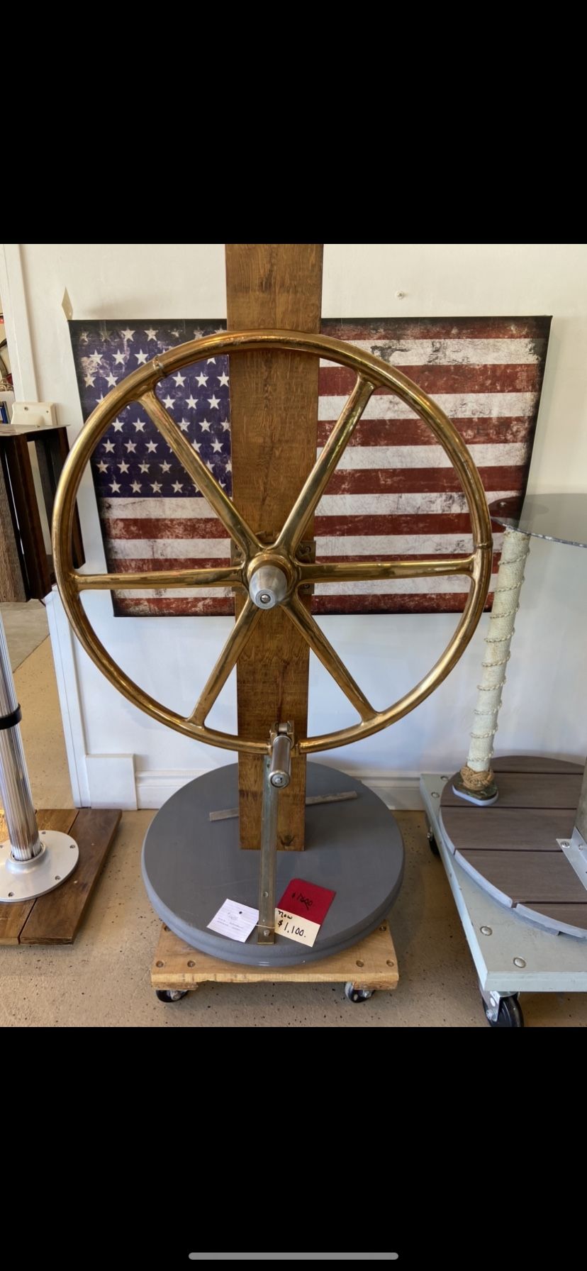 WW2 Submarine Steering Wheel