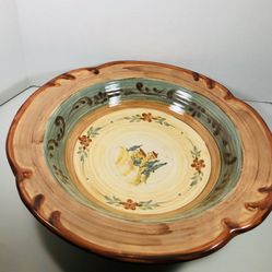 Tuscan Landscape by Certified International large beautiful Serving Bowl 15"
