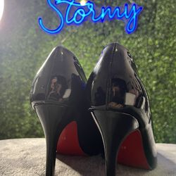 Black Sz 9 High Heel Pumps 