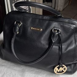 Black Leather Micheal Kors