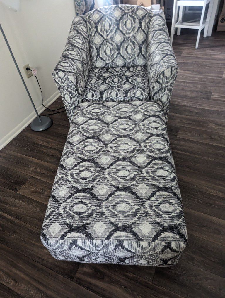 Accent Chair With Ottoman 