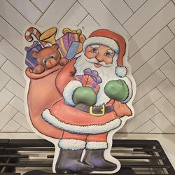 vintage Santa Christmas wall hanger. 