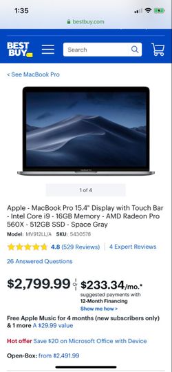 Apple MacBook Pro 15.4