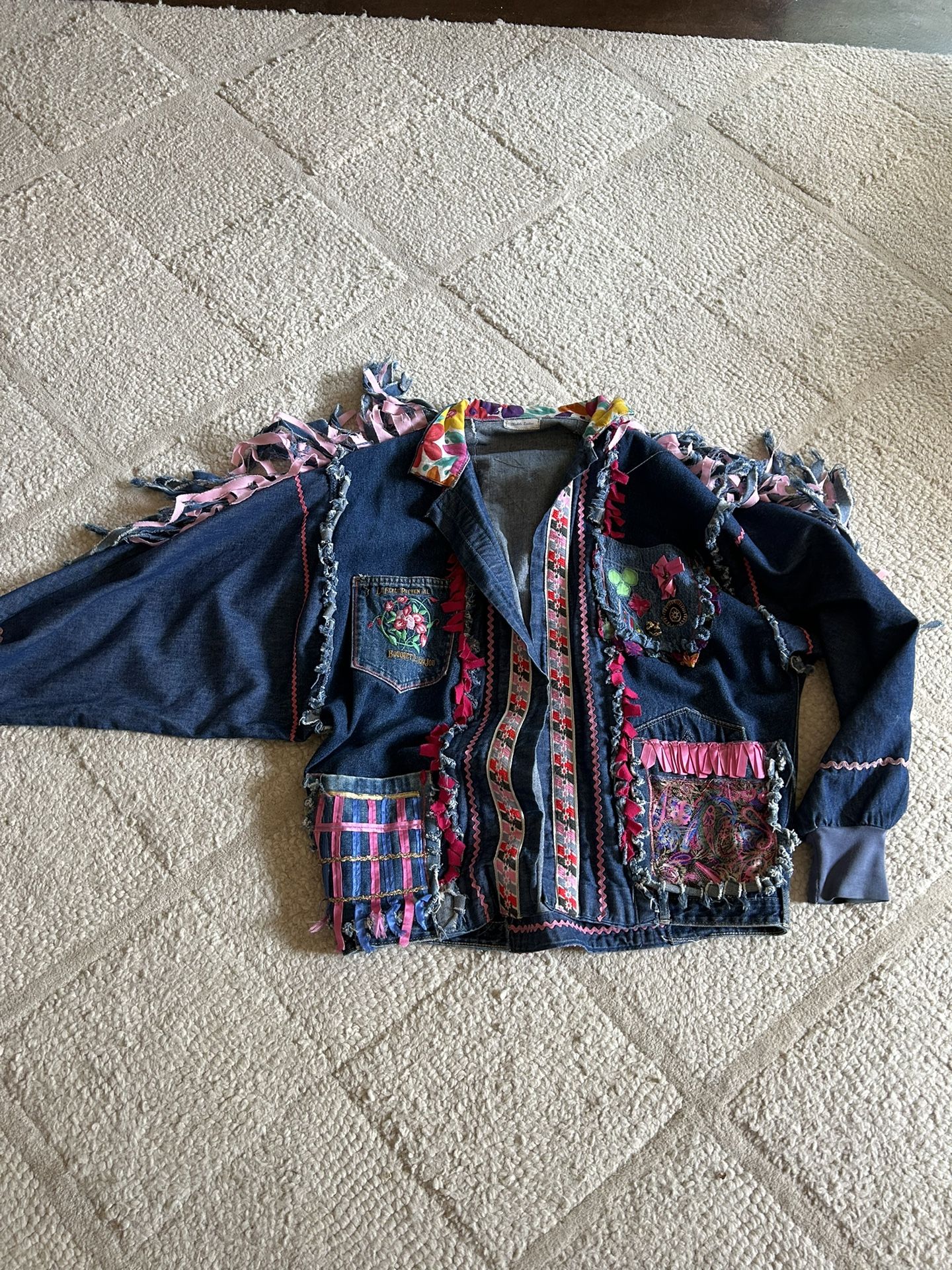 Designer Women Blue Jean Jacket By Michele Laidiet