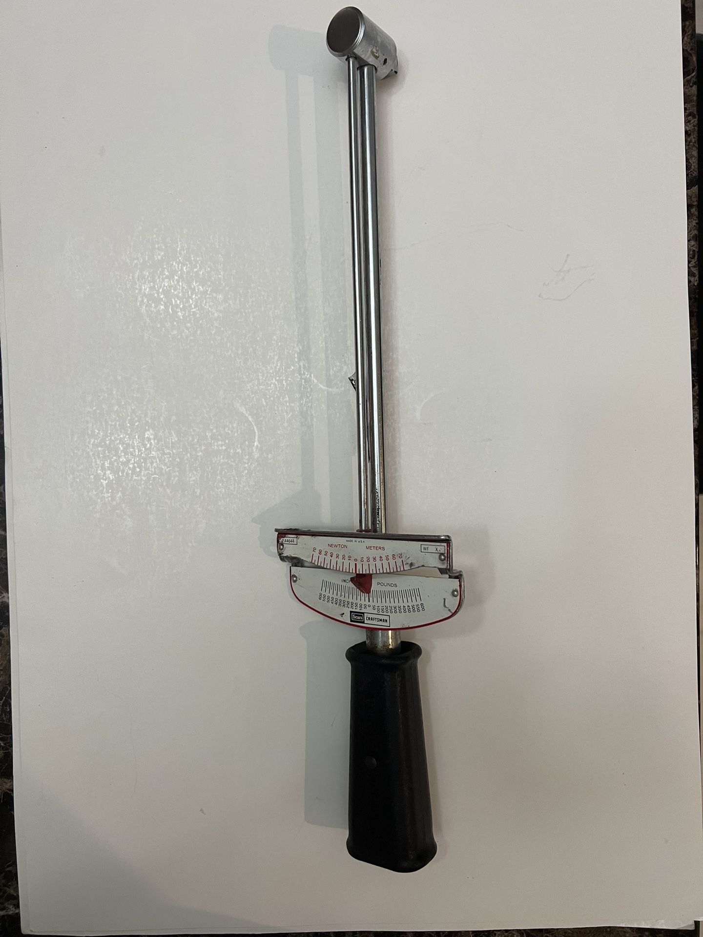 Vintage Sears Craftsman Torque Wrench 944642 1/2" Drive, 0-150 LB, 0-200 N-m