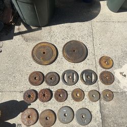 Standard 1” weight plates