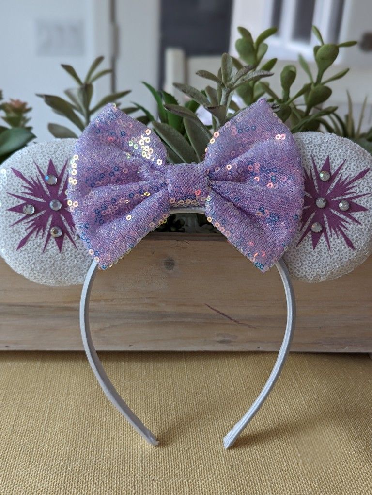 Disney Frozen Purple Snowflake Ears 