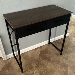 (NEW) 32” Wide Brown Writing/Computer Desk