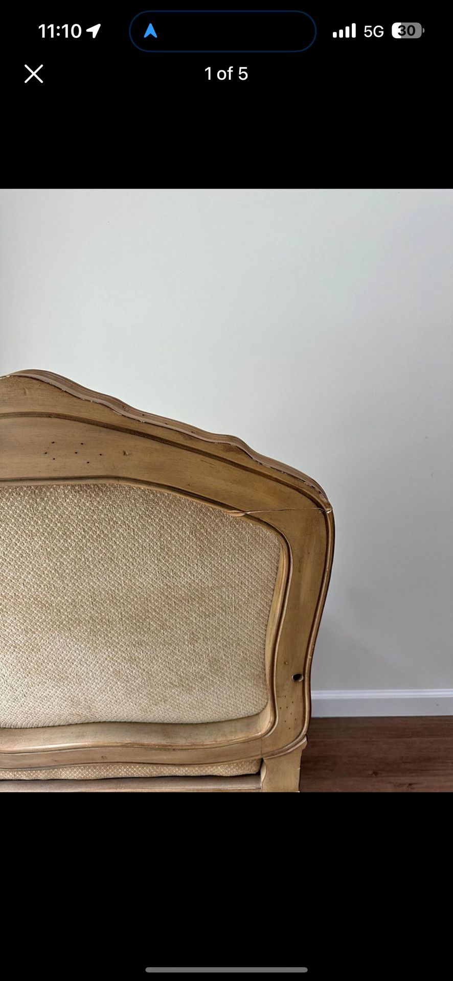 Custom Upholstered French Arm Chair