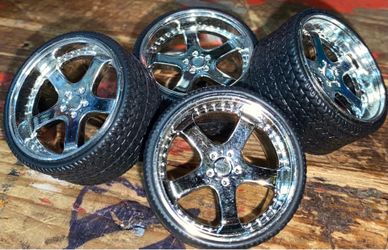 Jada Cadillac CTS 1/24 scale Wheels donk racing (READ DESC)