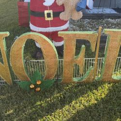 Pre Lit Letters “Noel”