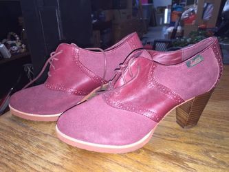 Bass Ox Blood saddle Women's Heels 9 1/2