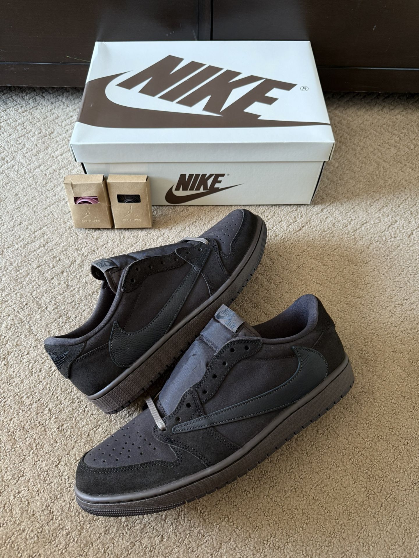 NEW Nike X Travis Scott Air Jordan 1 Retro Low OG SP Velvet Brown (2024) Men’s Size 12