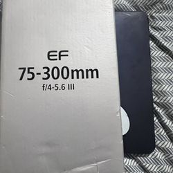 CANON EF 75-300 mm f/4-5.6 III zoom lenses 