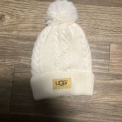 White Ugg Beanie
