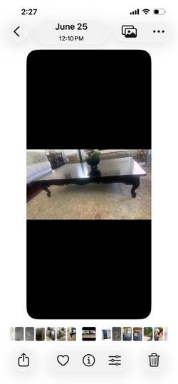 Vintage Silversmith Brand Large Coffee Table – 66” x 42” – Solid Wood