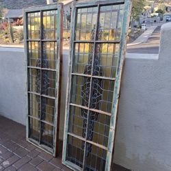 Antique Stained Glass Doors/windows