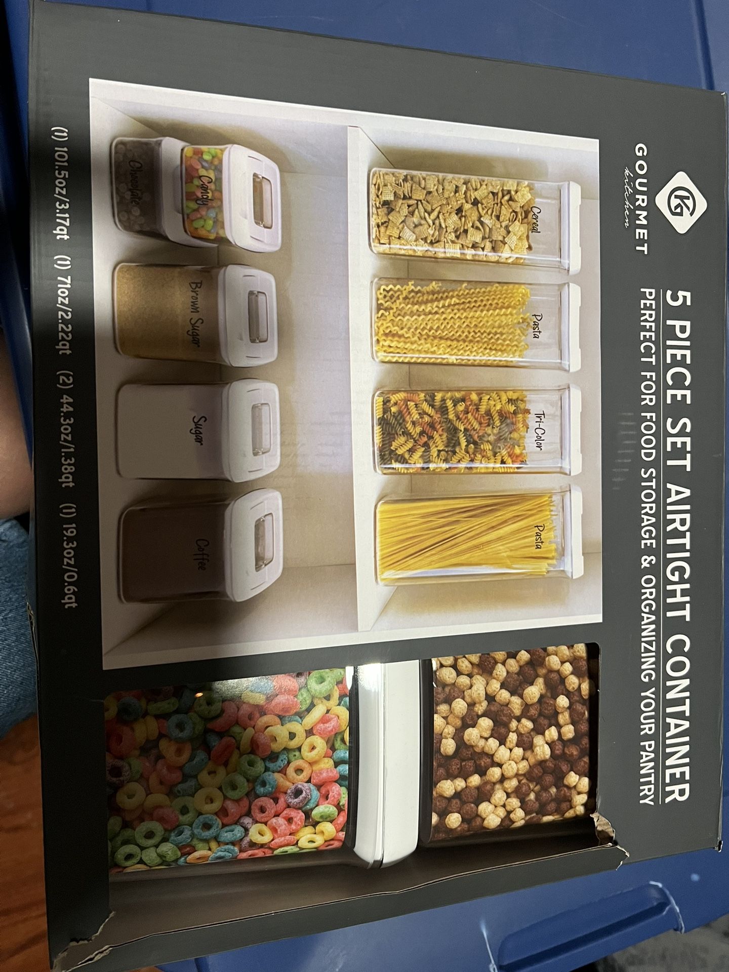 5 Piece Airtight containers