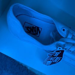 All White Vans Off The Wall Authentic Shoes