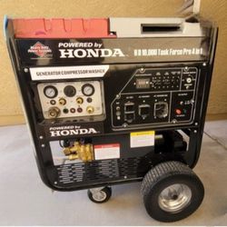 Honda 10,000 watt 4 in 1 Generator/Compressor/Power Washer/DC Charger

