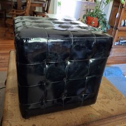 15x15 Inch Square Vinyl Ottoman 