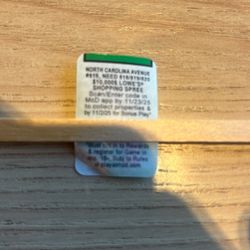 McDonald's Monopoly Sticker