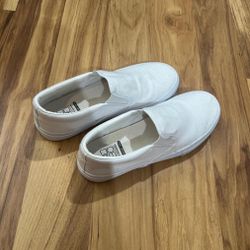 White Slip Ons