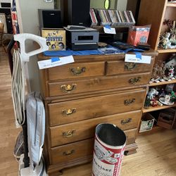 China Hutch, Dresser, Dinning Table And 6 Chairs